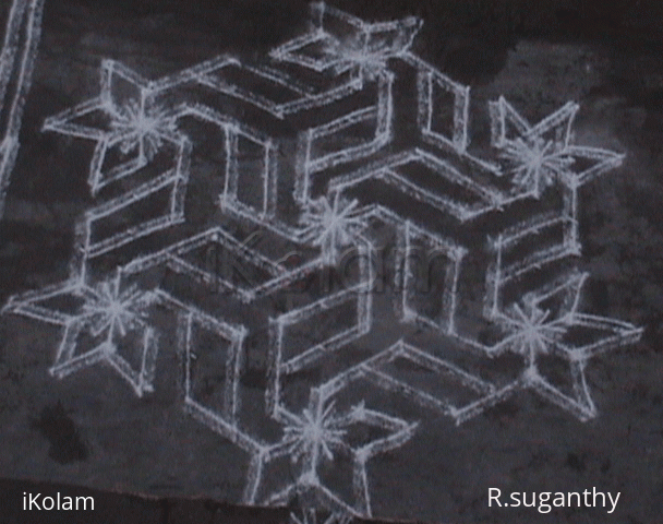 Rangoli: Double line Kolam Rangoli: Double line Kolam