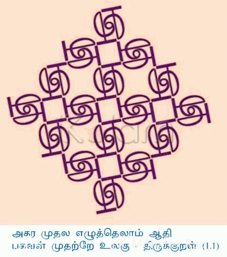 Rangoli: tirukkuRaL (1.1) Rangoli: tirukkuRaL (1.1)