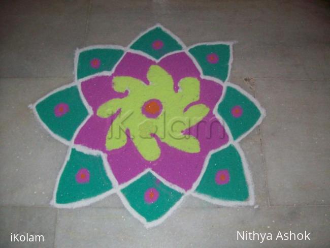 Rangoli: small kolam