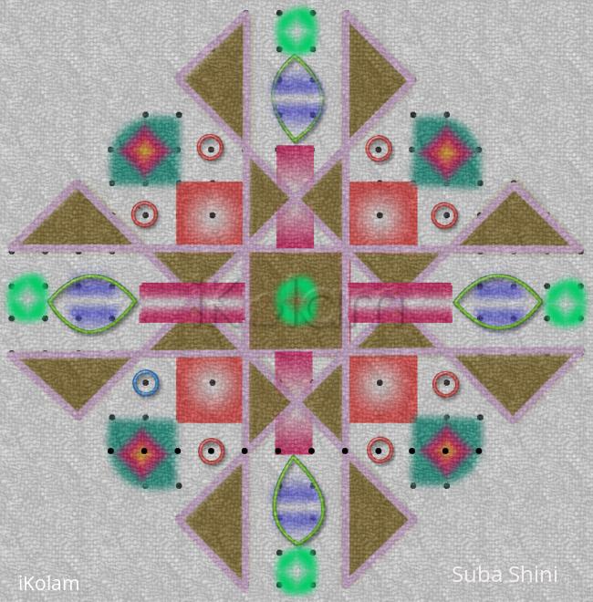 Rangoli: dotted kolam