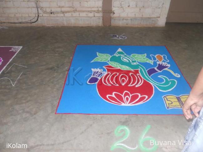 Rangoli: vinagayar in the pot