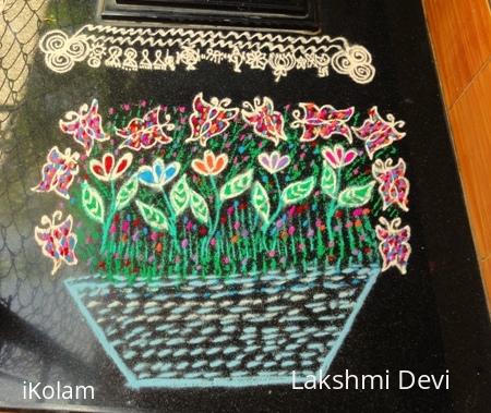Rangoli: butterflies  &  garden  - Let's get growing!