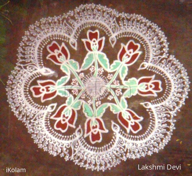 Rangoli: Rose buds -for Let's get growing!