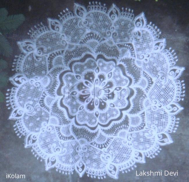 Rangoli: lace doily