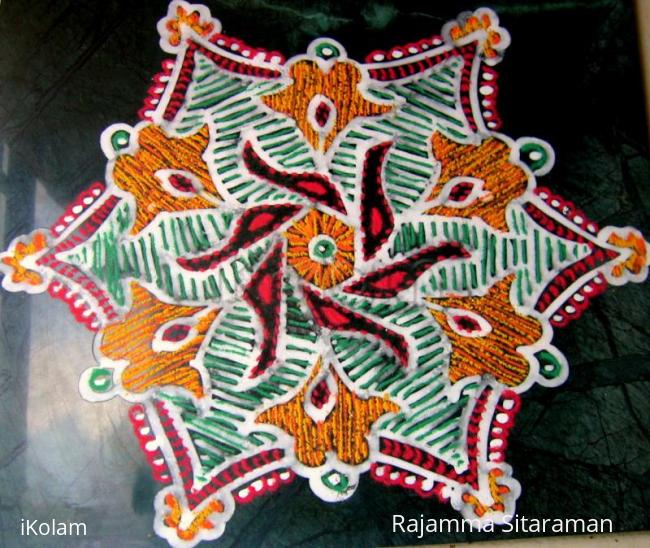 Rangoli: rangolam with embroidery coloring Rangoli: rangolam with embroidery coloring