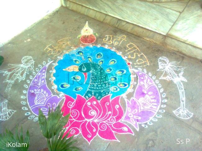 Rangoli: My Gudhi padwaa rangoli