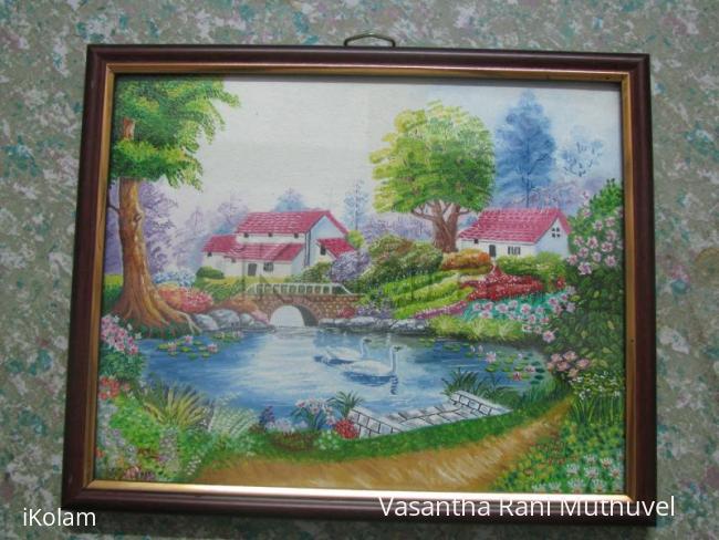 Rangoli: Oil painting Rangoli: Oil painting