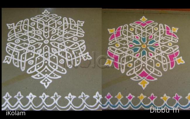 Rangoli: Maakolam with Colors