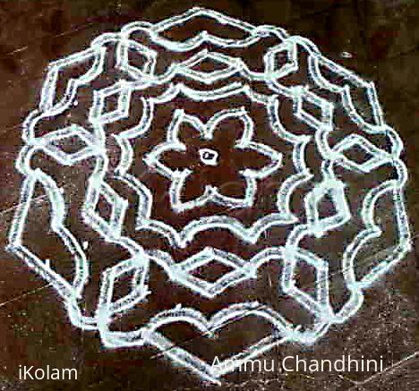 Rangoli: Double stroke kolam