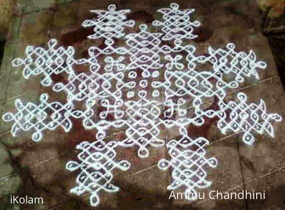 Rangoli: kolam with dots Rangoli: kolam with dots