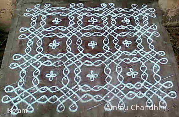 Rangoli: kolam with dots