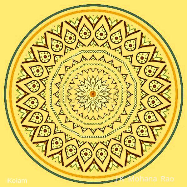 Rangoli: Roof of my God's temple - 4 Rangoli: Roof of my God's temple - 4