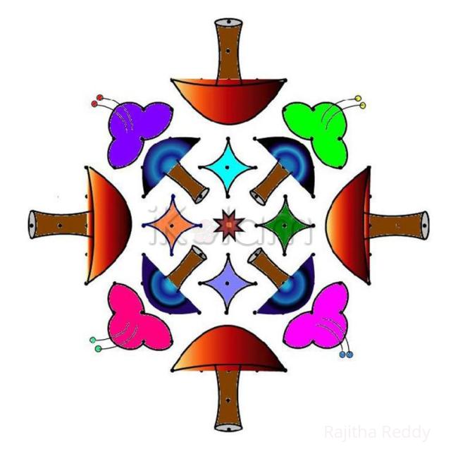 Rangoli: Mushroom