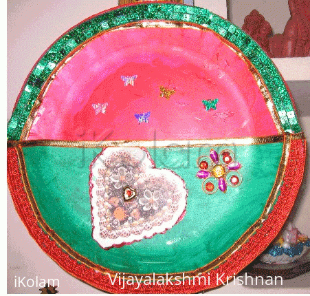 Rangoli: Wall hanging done by Naveen
