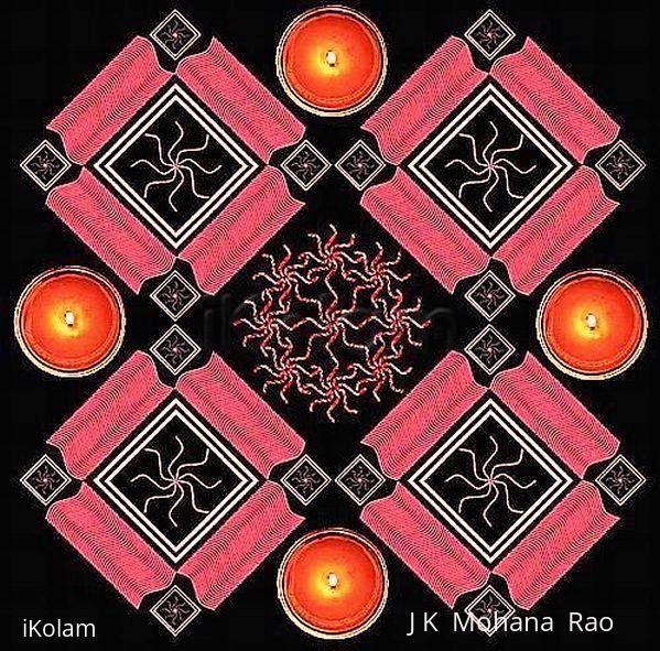 Rangoli: paDikOlam-33 - A paDikOlam with waves