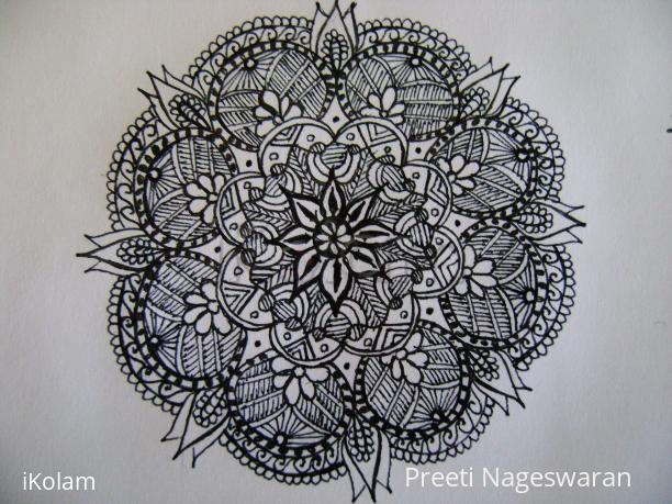 Rangoli: Round Kolam