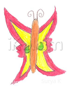 Rangoli: Butterfly for the garden Rangoli: Butterfly for the garden