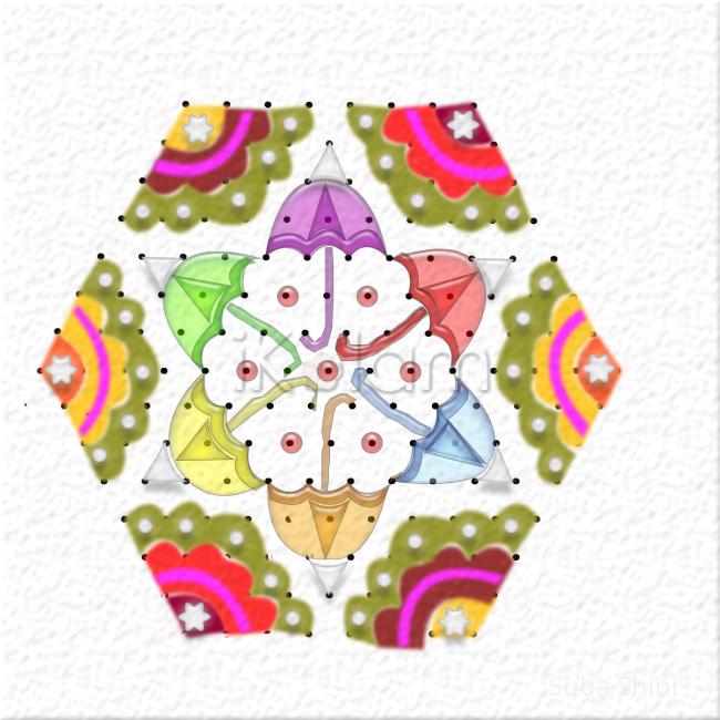Rangoli: dotted kolam