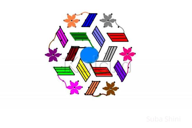 Rangoli: dotted kolam