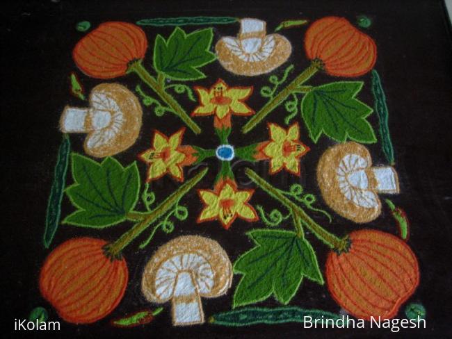 Rangoli: Avial for our picnic Rangoli: Avial for our picnic