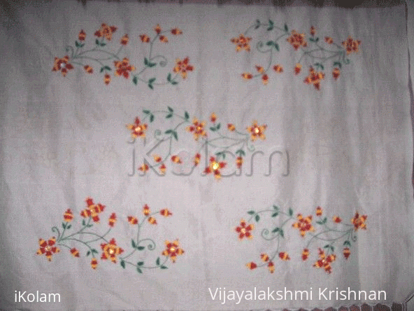 Rangoli: Kamal Kadai embroidary Rangoli: Kamal Kadai embroidary