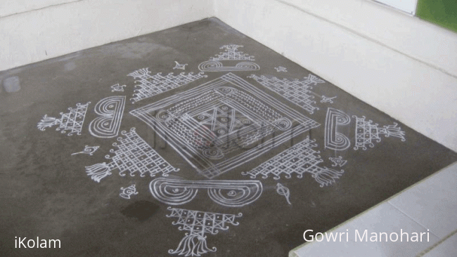 Rangoli: Chalk Kolam in Singapore !!! Rangoli: Chalk Kolam in Singapore !!!