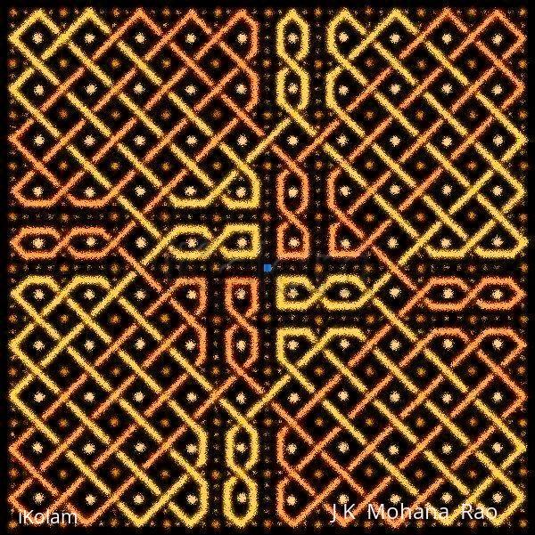 Rangoli: A rangOli with 10 x 10 dots