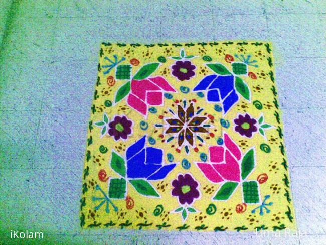 Rangoli: 10x10 kolam Rangoli: 10x10 kolam