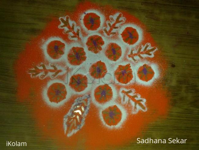 Rangoli: 1 minute onion & crayon rangoli Rangoli: 1 minute onion & crayon rangoli