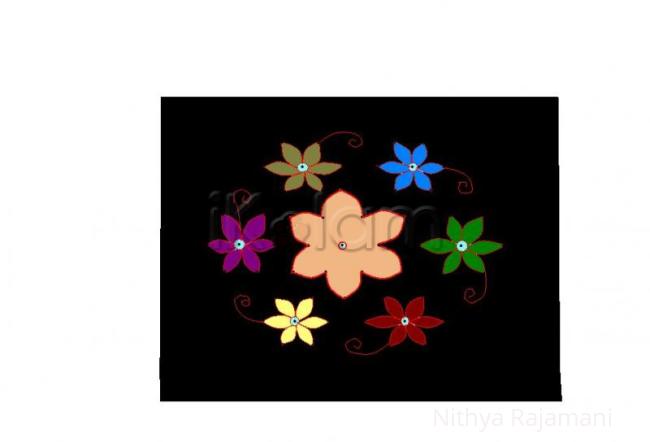 Rangoli: dotted rangoli