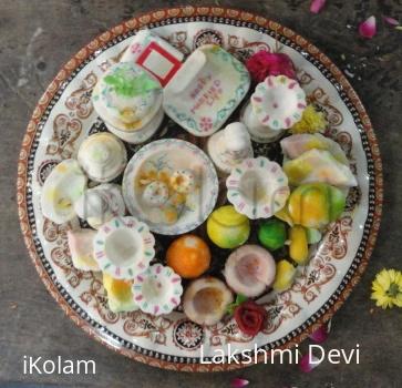 Rangoli: uthana dwadashi or thulasi damodhara  vivaha