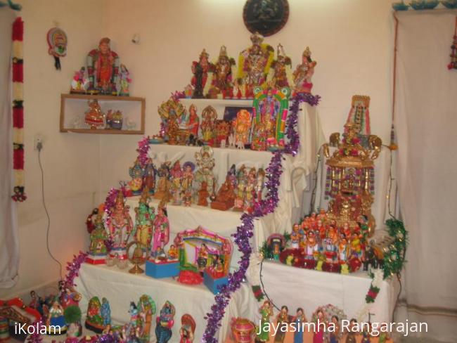 Rangoli: Golu at My cousin's house. Rangoli: Golu at My cousin's house.