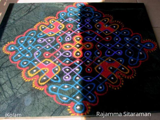 Rangoli: dotted chikku rangoli Rangoli: dotted chikku rangoli