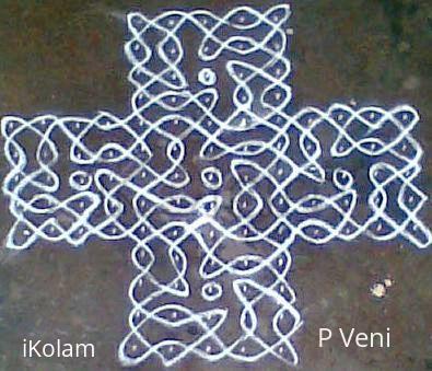 Rangoli: Sikku Kolam -16 Rangoli: Sikku Kolam -16
