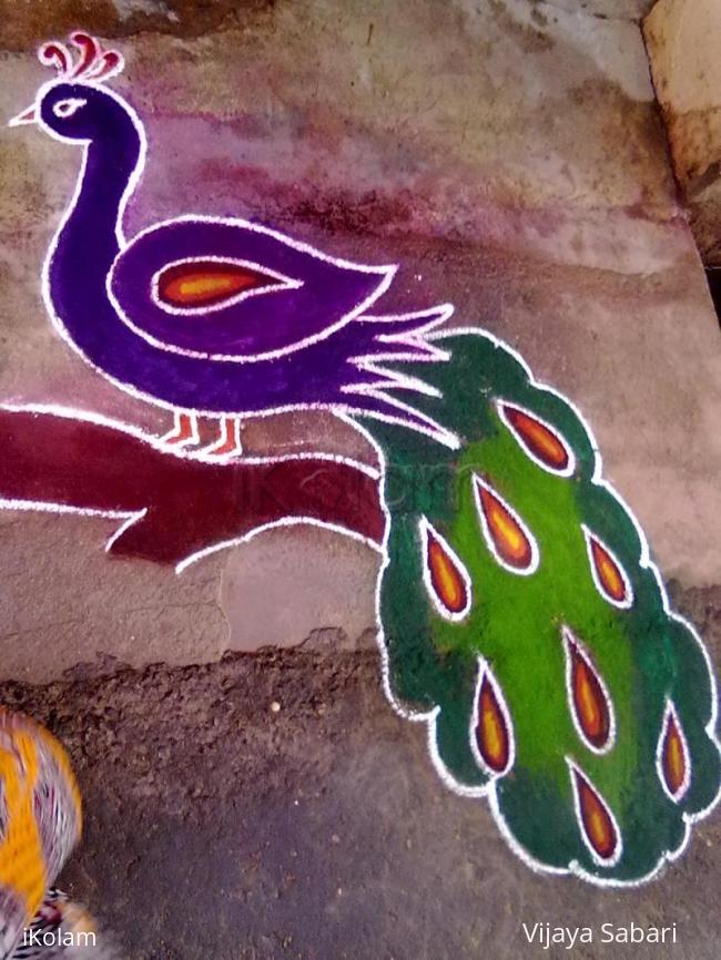 Rangoli: free hand drawing