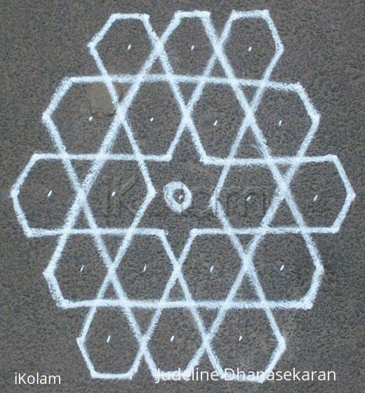 Rangoli: Sona Kolam inspired by JKM Rangoli: Sona Kolam inspired by JKM