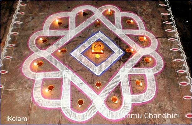 Rangoli: KARTHIGAI SPL KOLAM Rangoli: KARTHIGAI SPL KOLAM