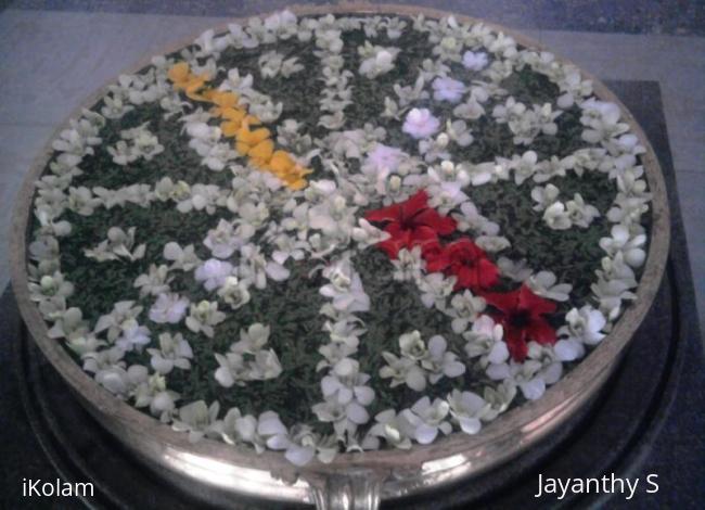 Rangoli: floating flowers Rangoli: floating flowers