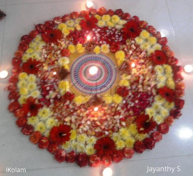 Rangoli: flower kolam for Diwali contest Rangoli: flower kolam for Diwali contest