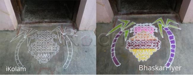 Rangoli: pongal kolam1/ marghazi contest Rangoli: pongal kolam1/ marghazi contest