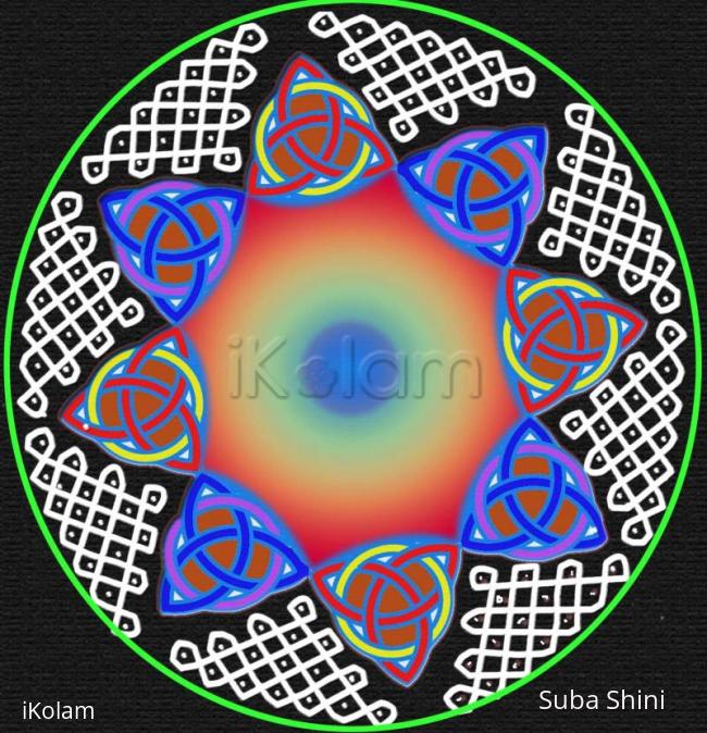 Rangoli: dotted kolam Rangoli: dotted kolam