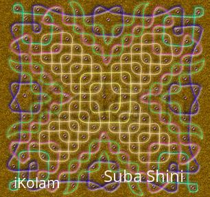 Rangoli: dotted kolam