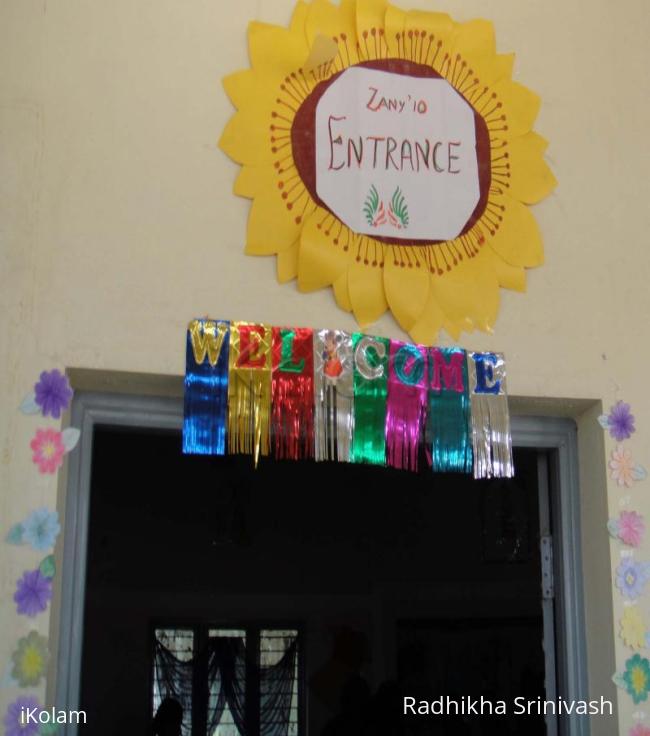 Rangoli: Entrance decoration for Exhibition