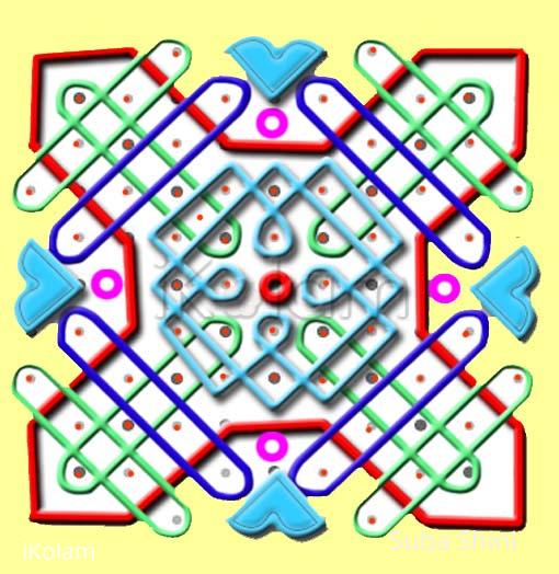 Rangoli: margazhi kolam2