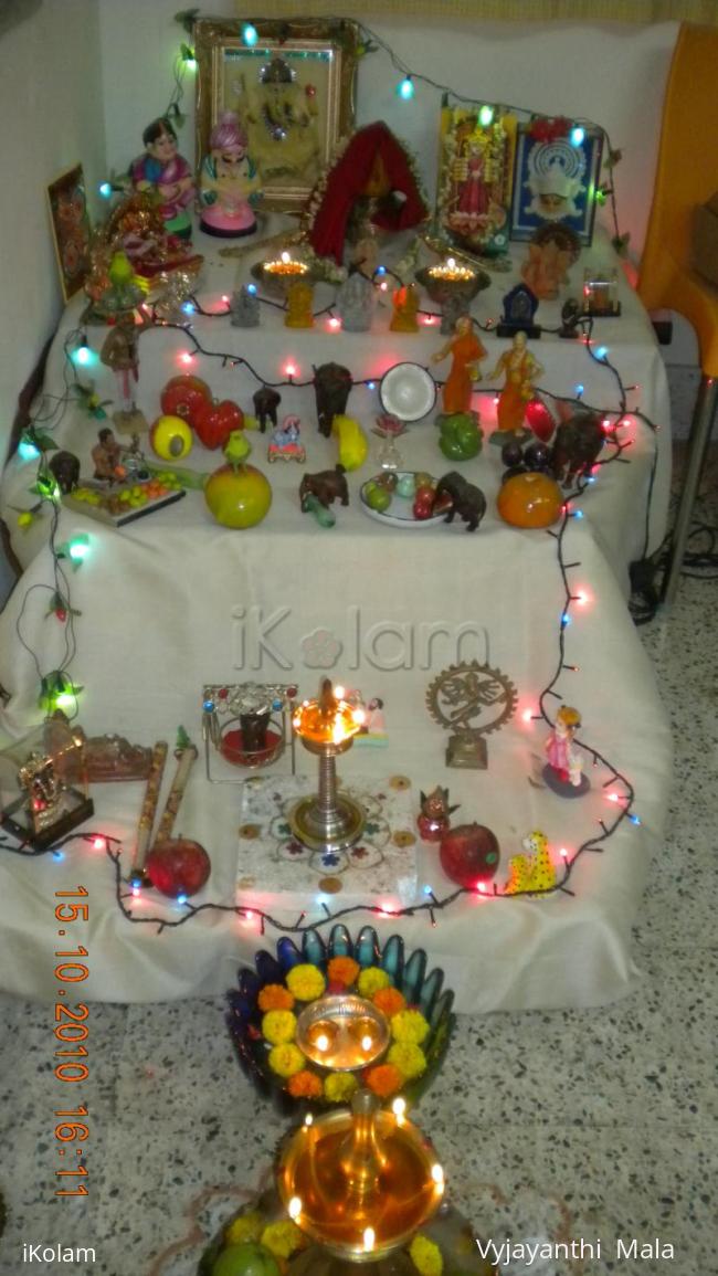 Rangoli: Simple golu at my place
