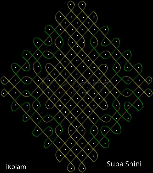 Rangoli: dotted kolam