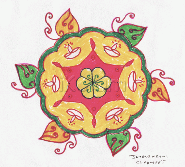 Rangoli: Lamps