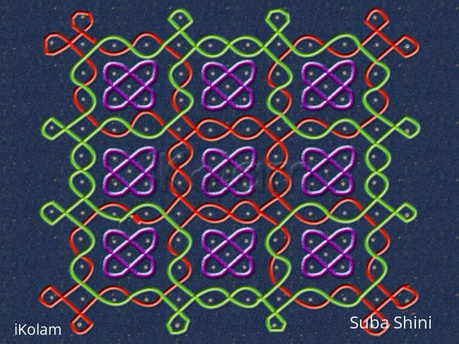 Rangoli: dotted kolam