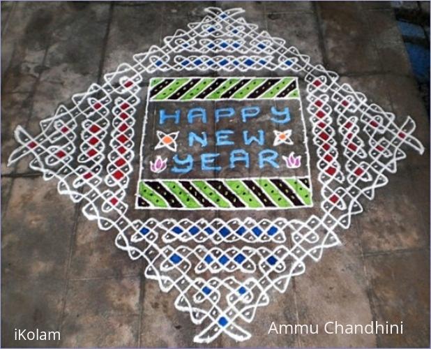 Rangoli: NEW YEAR KOLAM Rangoli: NEW YEAR KOLAM