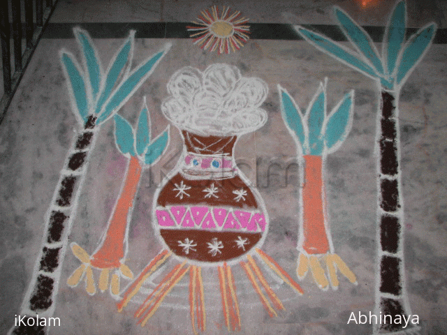 Rangoli: Pongal pot